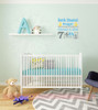 Baby Boy Personalized Vinyl Lettering Wall Decal Sticker with Birth Stats