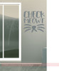 Check Meowt Wall Decal Sticker with Cat Whiskers Wall Art Storm Gray Pet Quote