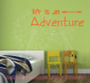 Life Is An Adventure Wall Decal Sticker With Modern Arrow Art