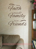 Have Faith Treasure Family Wall Art Decal Vinyl Lettering