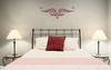 Scroll Vine Curls for Home Decor Wall Art Decal Vinyl Stickers-Burgundy