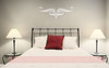 Scroll Vine Curls for Home Decor Wall Art Decal Vinyl Stickers-White