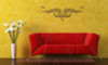 Scroll Vine Curls for Home Decor Wall Art Decal Vinyl Stickers-Chocolate