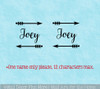 Personalized Name Decal with Arrows for Tumbler Mug Vinyl Decals in durable Glossy vinyl