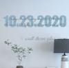 Today I Will Marry My Best Friend with Wedding Date 2-Color Vinyl Decal Stickers — Light blue wall decal with text,