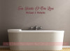 Two Hearts, One Love Wall Decals Vinyl Decal Bedroom Sayings Personalized