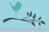 Bird Branch Wall Art Decals Wall Vinyl Stickers for Kids Room Decor