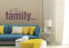 We are Family Wall Decor Lettering Wall Decal Sticker Quotes-Eggplant