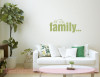 We are Family Wall Decor Lettering Wall Decal Sticker Quotes