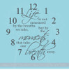 Life Measured Moments Take Your Breath Away Clock Wall Decal Vinyl Sticker for the Home