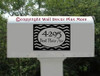 Personalized Address Stripe Mailbox Sticker Decal