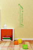 Reach for the Stars Growth Chart Wall Art Decal Sticker for Room DÃ©cor- Lime Green