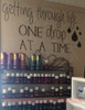 One Drop at a Time EO Quotes Wall Decor Vinyl Lettering Stickers Wall Decals