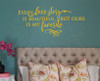 Every Love Story is Beautiful Vinyl Stickers Wall Decals Lettering Love Quotes for Home Decor-Mustard