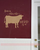 Home Is Herd Cow Wall Decor Vinyl Decal Stickers Cattle Farm Quote Tan