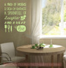 Pinch of Patience Heap of Love Kitchen Wall Decor Vinyl Lettering Art Family Wall Decals Key Lime