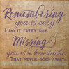 Remembering You Is Easy Tile Vinyl Letter Decals Wall Sticker Quote Memorial Home Decor Plum