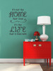 Love the Home Life Lived Here Family Wall Decals Quote Vinyl Stickers Home Decor Black