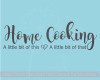 Home Cooking Little This Little That Vinyl Lettering Family Home Wall Decals Kitchen Decor Stickers