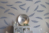 Open Feathers Wall Art Stickers Vinyl Decals Girl Bedroom Shape Decor Deep Blue