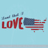 Land That I Love USA Wall Decals Vinyl Lettering Stickers Patriotic Home Decor Quote