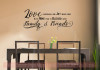 Love Overflows Joy Never Ends Family Home Vinyl Lettering Art Wall Decals Stickers Home Decor Quote-Black