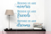 Memories, Friends, Dreams Vinyl Lettering Art Family Wall Sticker Decals Kitchen Home Decor-Bayou Blue