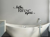 Lather Rinse Repeat Bathroom Vinyl Lettering Art Wall Decals Stickers Bath Home Decor Quote Black