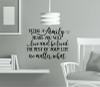 Family's Love Rest of Your Life Family Wall Stickers Vinyl Lettering Decals Home Decor Quote-Black