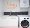 Laundry, Fold or Run Wall Stickers Decals Vinyl Lettering Art Home Decor Quote-Pastel Orange