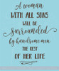 Woman With All Sons, Handsome Men Wall Stickers Vinyl Lettering Decals Mother Quote