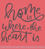 Home Is Where The Heart Is Vinyl Lettering Stickers Wall Decals Art Decor Quote