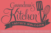 Grandma's Kitchen Tasters Welcome Vinyl Wall Decals Kitchen Decor Stickers