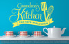 Grandma's Kitchen Tasters Welcome Vinyl Wall Decals Kitchen Decor Stickers-Light Yellow