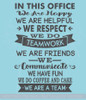 In This Office We Are Team Vinyl Decals Wall Stickers Art Work Decor Quotes