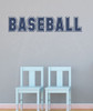 Baseball Sports Lettering Wall Decal Stickers For Kids Bedroom Decor-Deep Blue