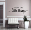 Enjoy The Little Things Wall Decals Vinyl Lettering Stickers Baby Nursery Room Decor Quote-Black