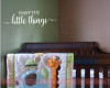 Enjoy The Little Things Wall Decals Vinyl Lettering Stickers Baby Nursery Room Decor Quote-White
