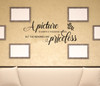 Picture Is Worth Thousand Words, Memories Priceless Family Wall Decals Vinyl Stickers Quote-Black