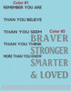 Braver Than You Believe Stronger Than You Seem Family Wall Decals Vinyl Lettering Stickers- 2 Color