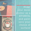 Firetruck Fireman Personalized Emblem Boys Wall Art Vinyl Lettering Decals Stickers — Colorful wall decal on a wooden