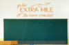 Go The Extra Mile Inspirational Vinyl Letters Wall Decals Decor Quote-Rust