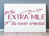 Go The Extra Mile Inspirational Vinyl Letters Wall Decals Decor Quote-Berry