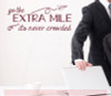 Go The Extra Mile Inspirational Vinyl Letters Wall Decals Decor Quote-Burgundy