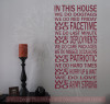 In This House We Do Dog Tags Army Strong Military Wall Decals Quotes-Burgundy