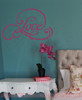 Love Swirl Bedroom Vinyl Lettering Art Wall Decals Quote Home Decor-Berry