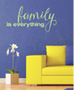 Family Is Everything Quotes Vinyl Lettering Wall Decals Sticker-Key Lime