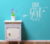 Live Your Best Life Inspirational Wall Quote Stickers Vinyl Decals Art-Light Gray