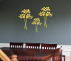 Flower Wall Decals Vinyl Art Home Wall Decor Stickers Set of 3 Flowers-Buttercream