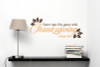 Enter His Gates with Thanksgiving Vinyl Letters Wall Decals Fall Decor-Rust Orange, Chocolate